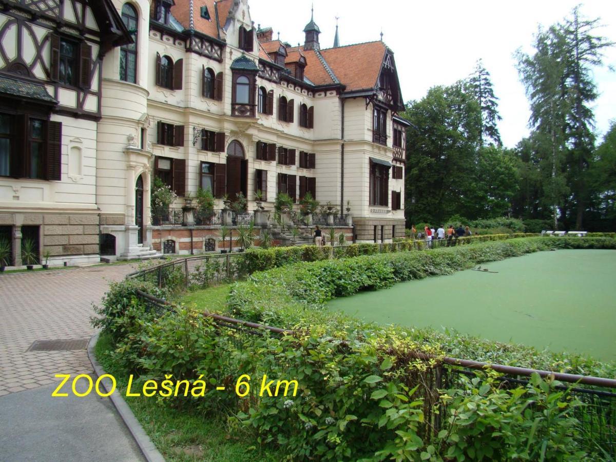 Retro Vila Pension Slušovice Buitenkant foto
